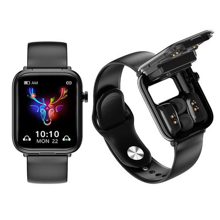 ساعة ذكية للرجال مع سماعات أذن