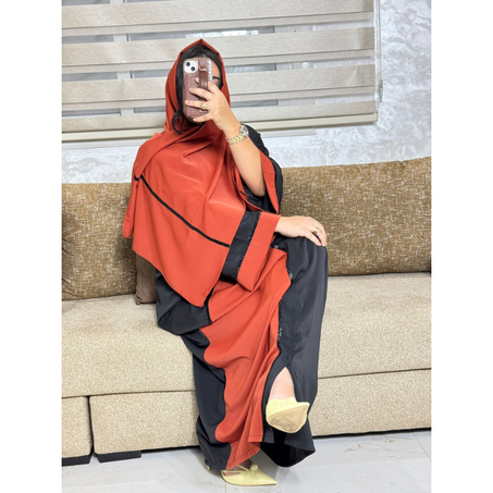 عباية هماوية بالشال مريحة و أنيقة