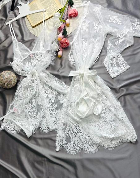 💖 Ensemble Lingerie 2 Pièces – Nuisette + Déshabillé