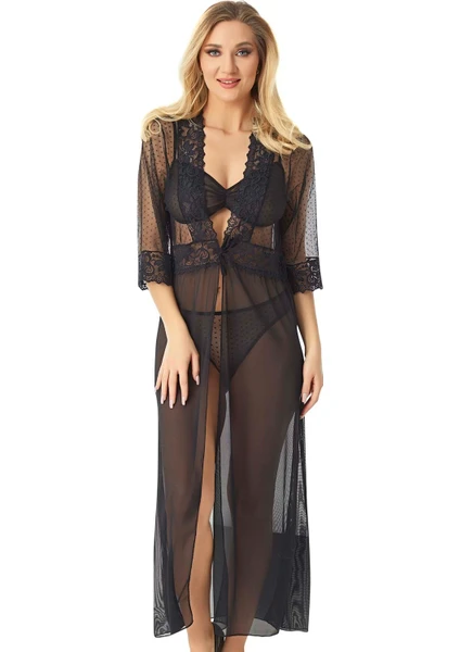 🖤 Ensemble Lingerie 3 Pièces – Élégance Noire Intemporelle