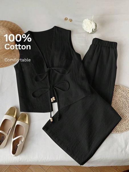 🌿 Ensemble Femme en Lin – Confort & Élégance Décontractée