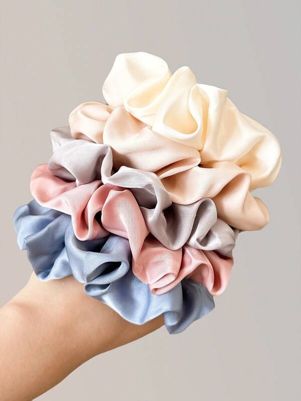 Ensemble de 5 Chouchous en Satin de Soie