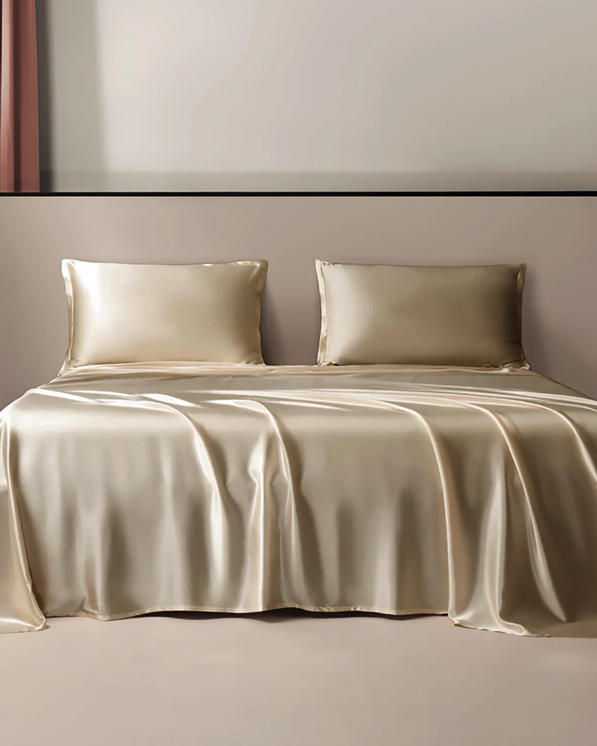 Ensemble de Lit en Satin de Soie