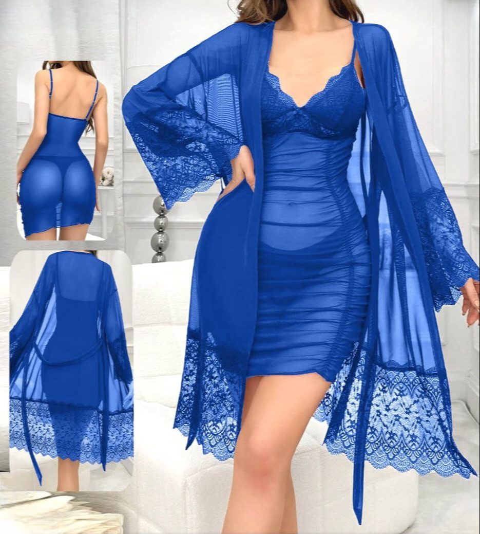 💖 Ensemble Lingerie 2 Pièces – Nuisette + Déshabillé