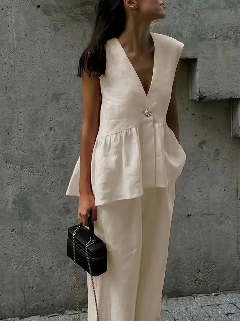🌼 Ensemble Deux Pièces Femme – Élégant, Léger & Stylé 🌼