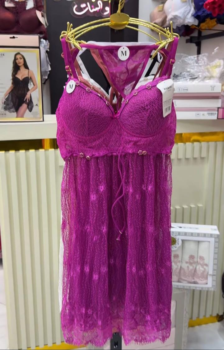 Ensemble Nuisette Dentelle + String