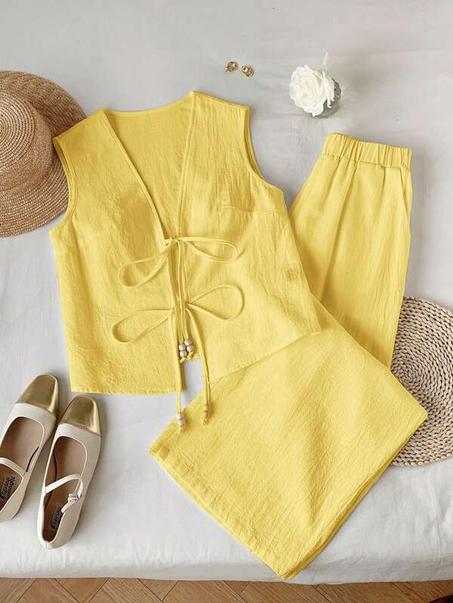 🌿 Ensemble Femme en Lin – Confort & Élégance Décontractée