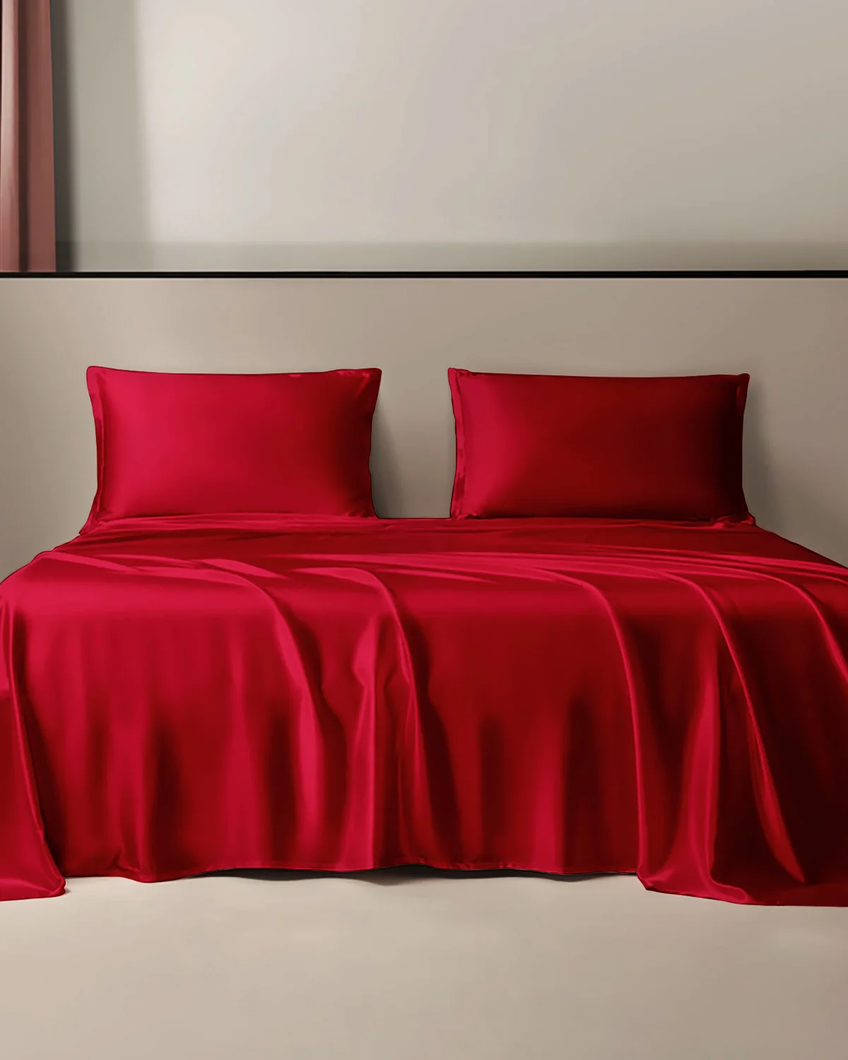 Ensemble de Lit en Satin de Soie
