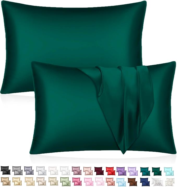 Deux taies d’Oreiller en Soie + Cadeau