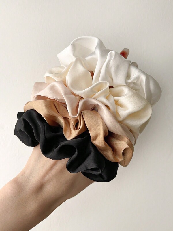 Ensemble de 5 Chouchous en Satin de Soie