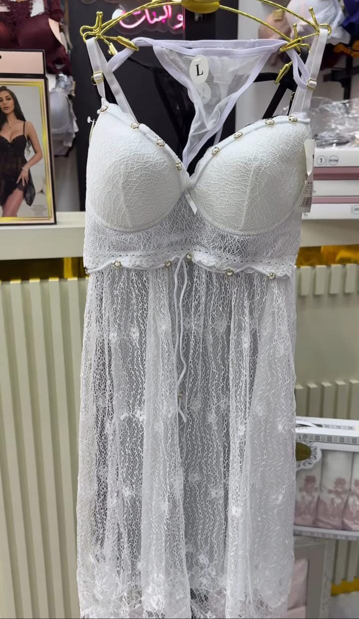 Ensemble Nuisette Dentelle + String