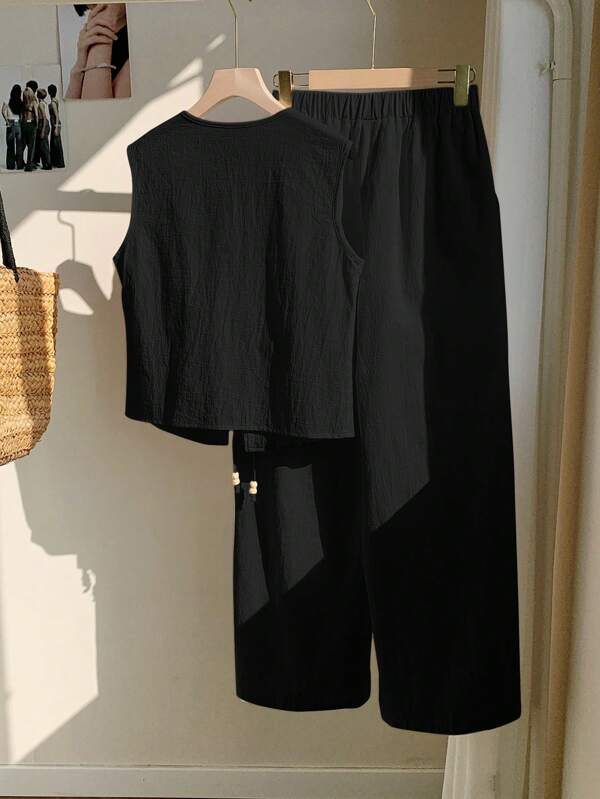 🌿 Ensemble Femme en Lin – Confort & Élégance Décontractée