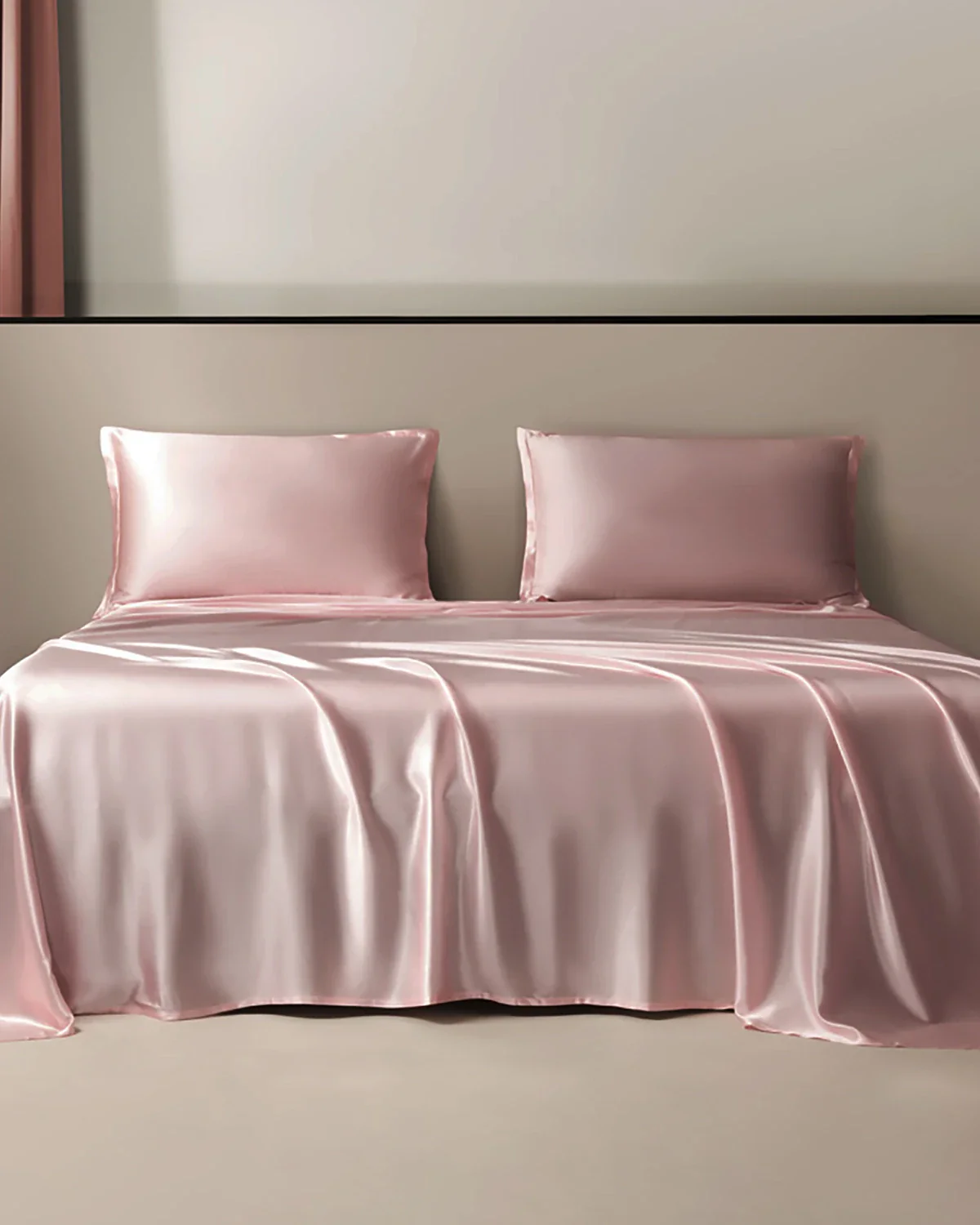 Ensemble de Lit en Satin de Soie