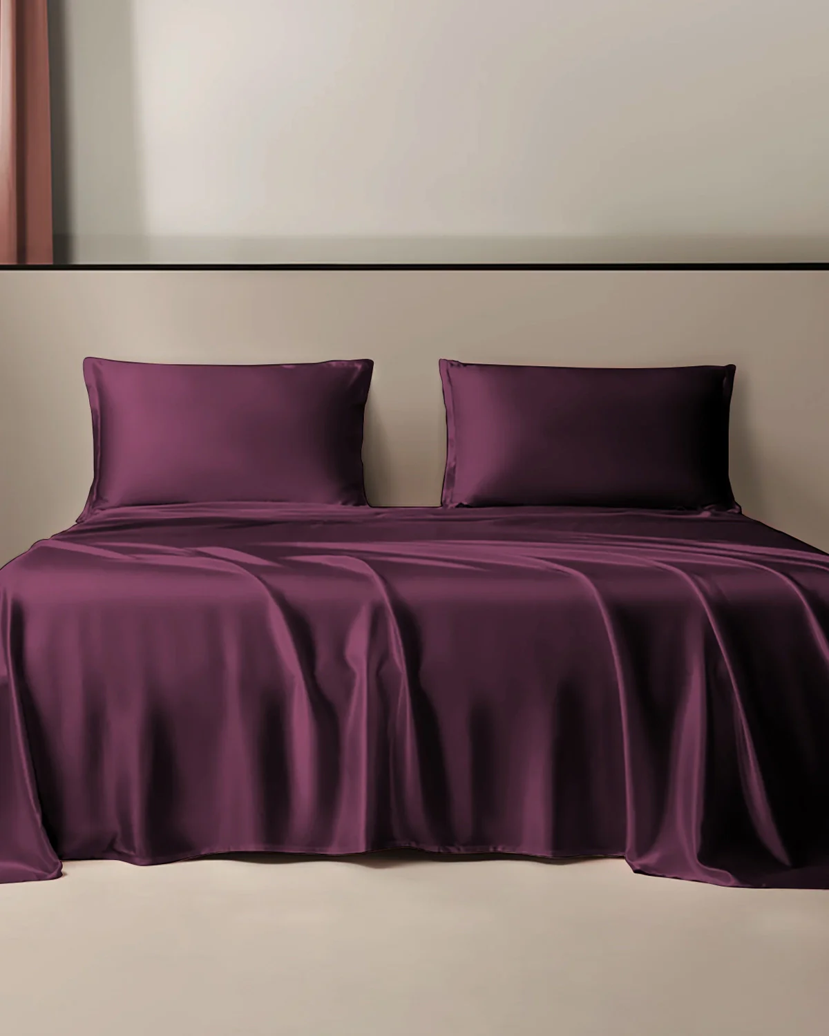 Ensemble de Lit en Satin de Soie