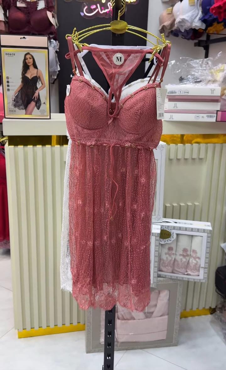 Ensemble Nuisette Dentelle + String