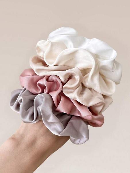 Ensemble de 5 Chouchous en Satin de Soie