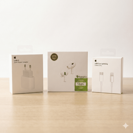 Pack Vip: AirPods Pro US + Fast Charger 25W/35W 🔥