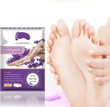 قناع القدمين، لترطيب و تقشير البشرة الصلبة، و إزالتها، للرجال والنساء