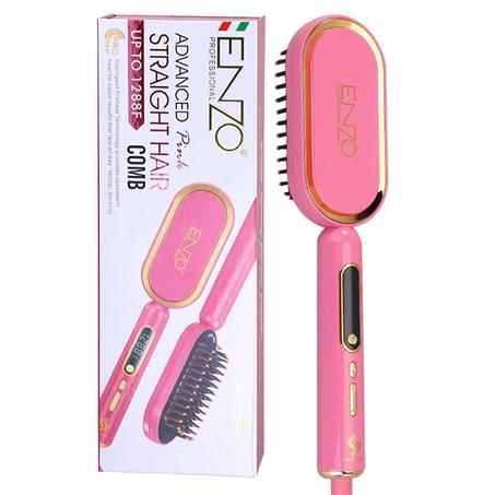 فرشاة ENZO الاحترافية لفرد الشعر – Advanced Straight Hair Comb | تقنية الأيونات السالبة وحرارة عالية 1288°F