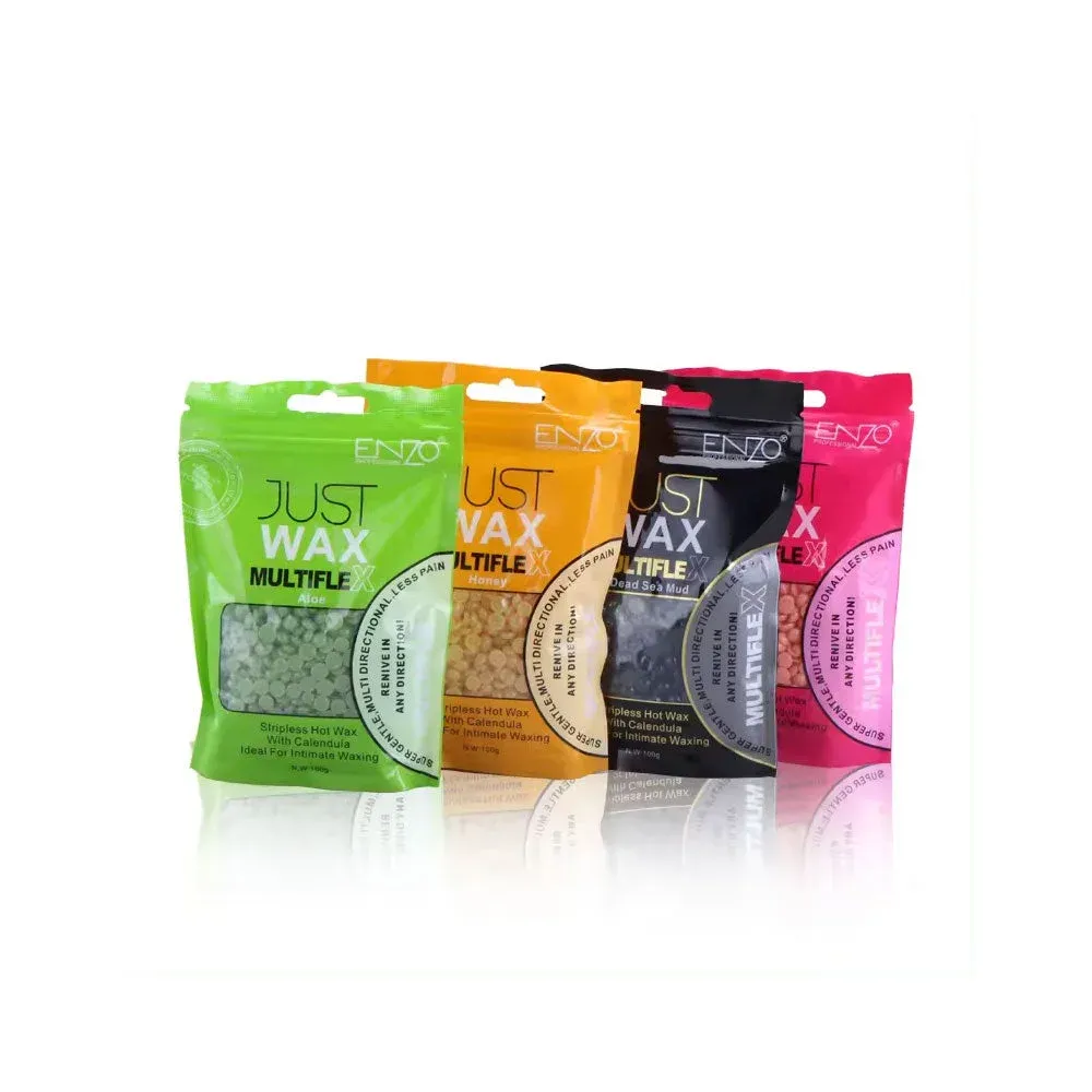 حبوب شمع صلب لإزالة الشعر من إنزو، 100 جرام – متعددة الألوان