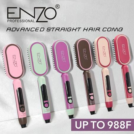 فرشاة حرارية فرد الشعر الأيونية من ENZO (Ionic Hair Straightening Brush)