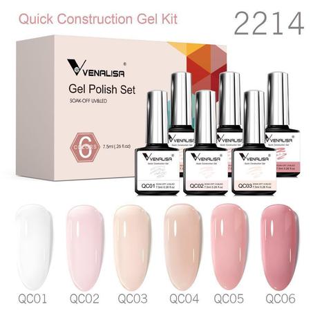 Pack BIAB Venalisa - 6 Pièces de Vernis Permanent Trends BIAB