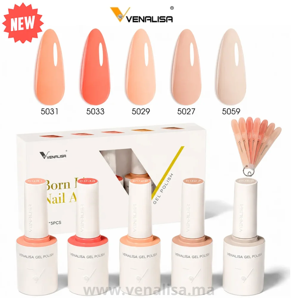 Coffret Vernis Venalisa 5 Couleurs Sans HEMA Sans TPO