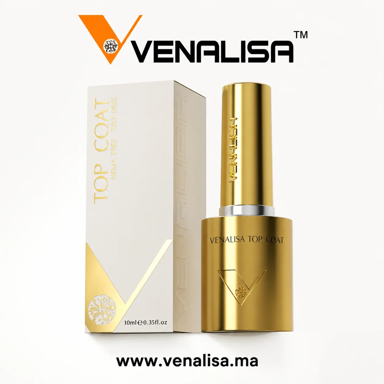 Base Coat & Top Coat Venalisa 10ml – Sans HEMA Sans TPO