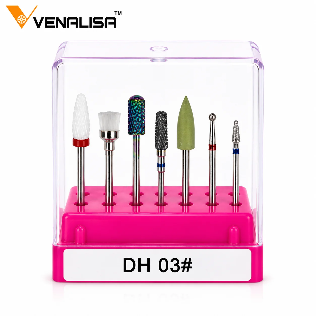 Coffret DH03 - 7 Embouts Professionnels pour Ponceuse à Ongles