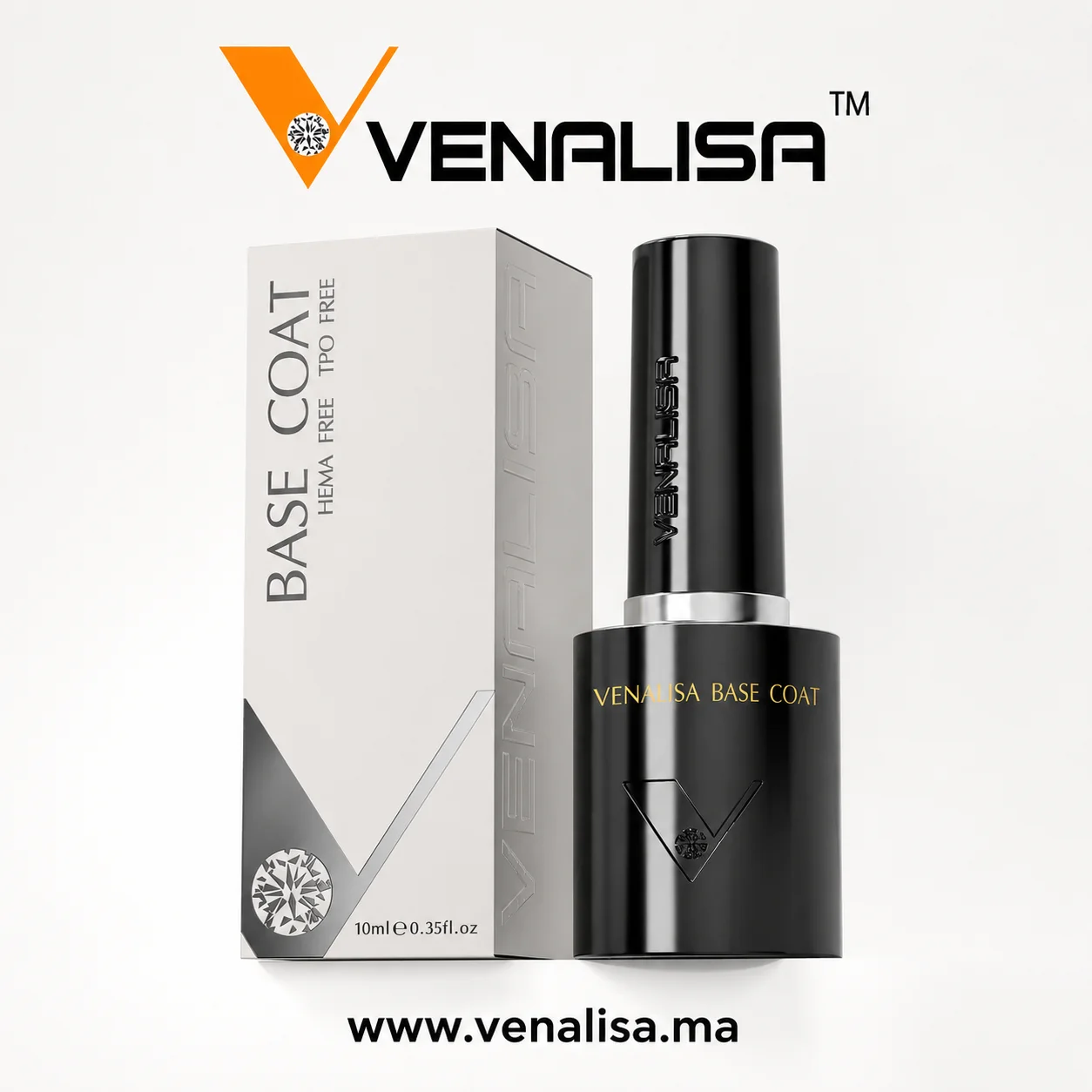 Base Coat & Top Coat Venalisa 10ml – Sans HEMA Sans TPO