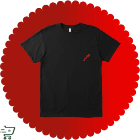 تيشيرت عصري بتصميم خريطة المغرب ❤️