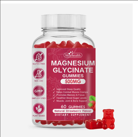 علكات المغنيسيوم جلايسينات - لتعزيز الاسترخاء وتحسين النوم