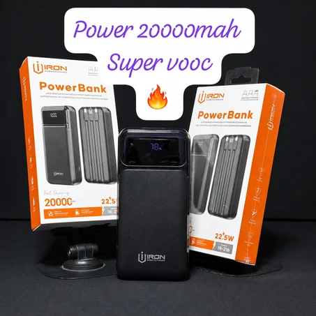 ما تخليش بطارية هاتفك توقف نهارك 🔋 Power Bank 20000mAh بشحن سريع 22.5W