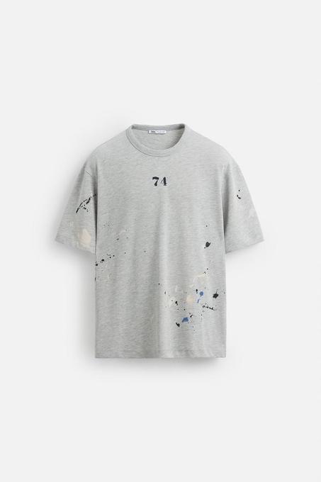T-SHIRT NUMÉRO ÉCLABOUSSURES