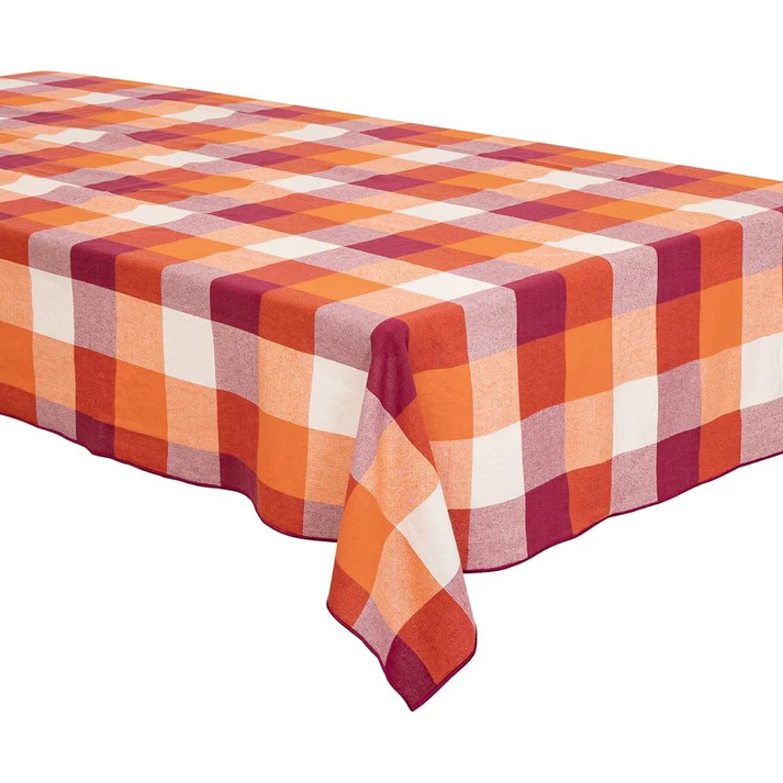 Nappe à carreaux en coton 