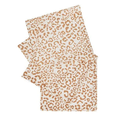 Set de 4 Serviettes de Table Coton Imprimé LEOPARDI