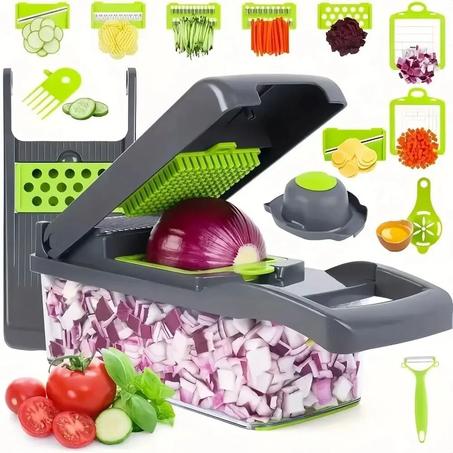 Coupe-légumes,trancheuse de légumes,Hachoir à Légumes Multifonctionnel avec Poignée,Mandoline pour légumes et fruits