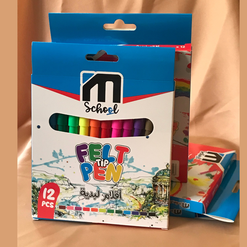 Feutre bte de 12 pcs * 12 bte/carton M.School