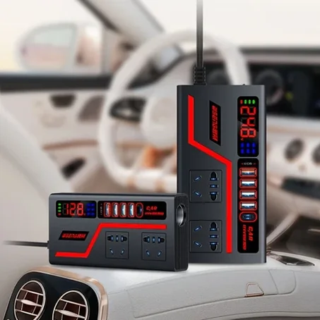 nverseur Puissant Multiports pour Voiture