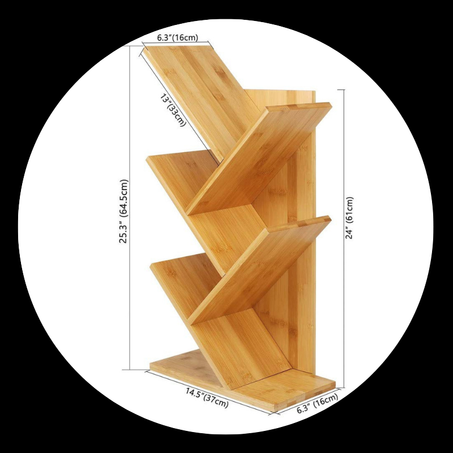 رف منظم للكتب