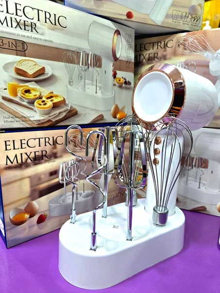 Electric Mixer 3-in-1 بشحن Type-C   خلاط متعدد الاستعمالات