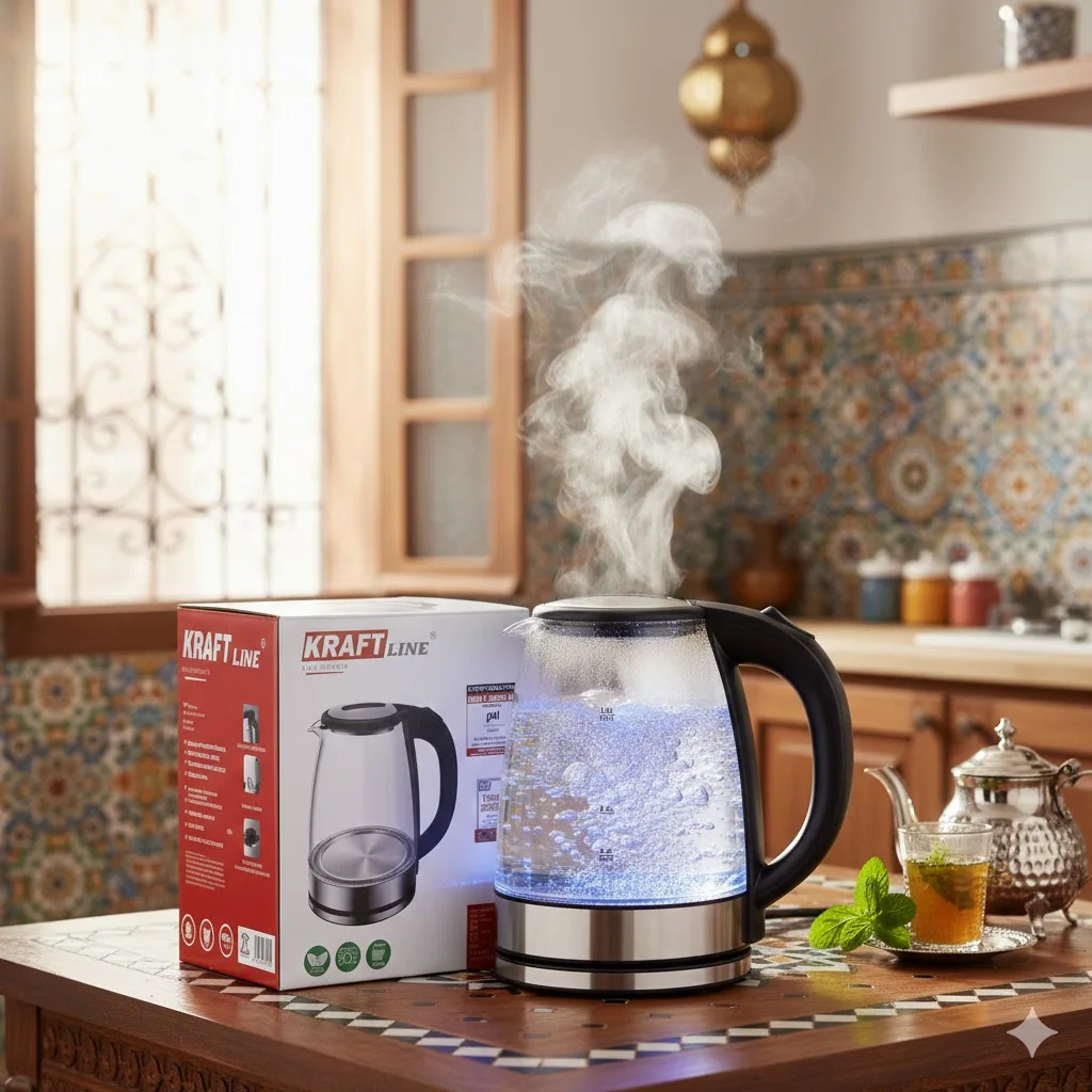 KRAFT Line -غلاية كهربائية زجاجية