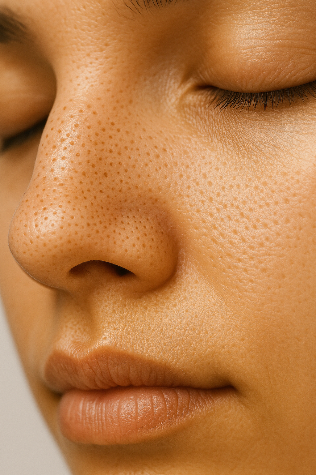 مسام أوسع مع التراكم