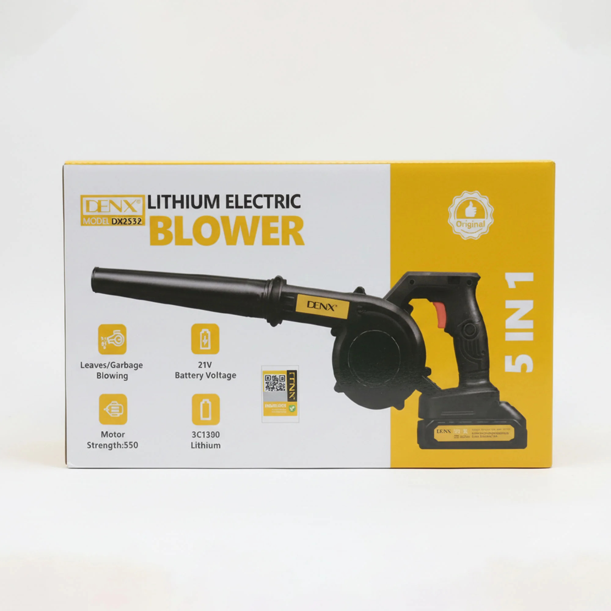 منفاخ هواء لاسلكي قوي 550 واط ببطارية 21 فولت – شفط وطرد مزدوج لأداء احترافي