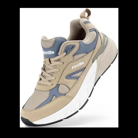 حذاء مشي ريباوند نيو V1 عريض للغاية للتمارين الرياضية مع دعم لقوس القدم لتخفيف آلام الكعب من فيتفيل للرجال