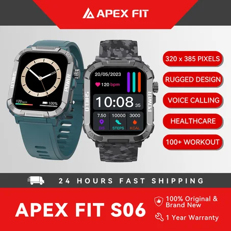 ساعة ذكية Apex Fit S06: الأناقة والتقنية في تحفة واحدة