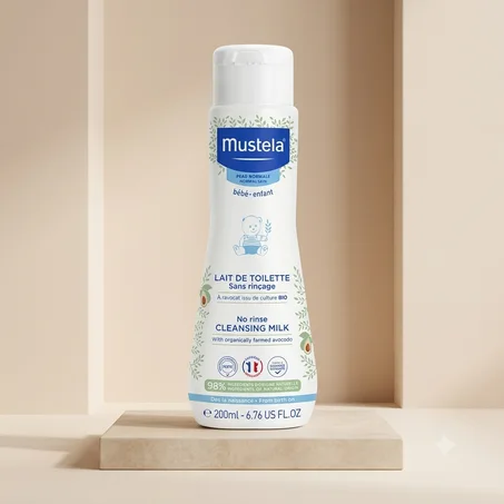 MUSTELA BEBE LAIT NETTOYANT SANS RINCAGE 200ML