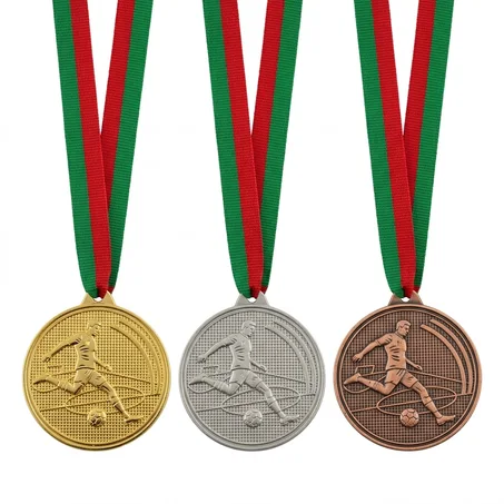 1 MÉDAILLE DE FOOT + RUBAN