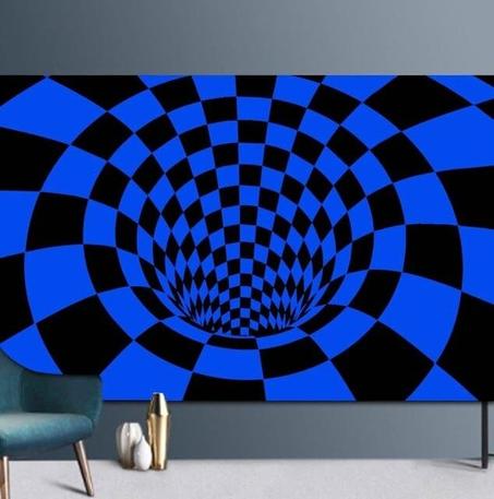 TR8, Tapis rectangle d'illusion tourbillon, Donner une vie à votre maison ! 1 acheté + 1 offert