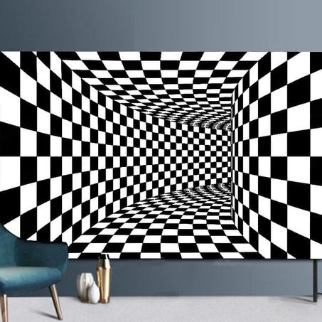 TR7, Tapis rectangle d'illusion tourbillon, Donner une vie à votre maison ! 1 acheté + 1 offert